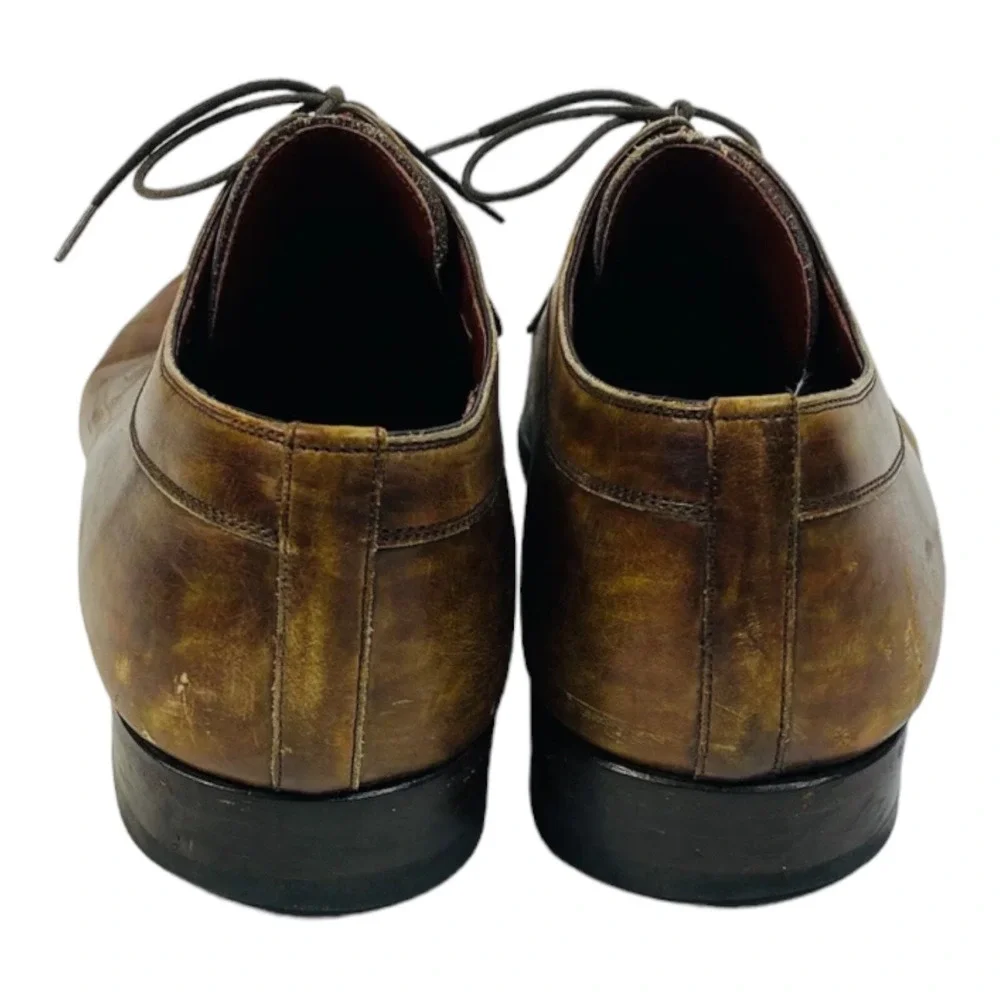 Magnanni‎ for Neiman Marcus Brown Leather Dress Shoes 9.5 H